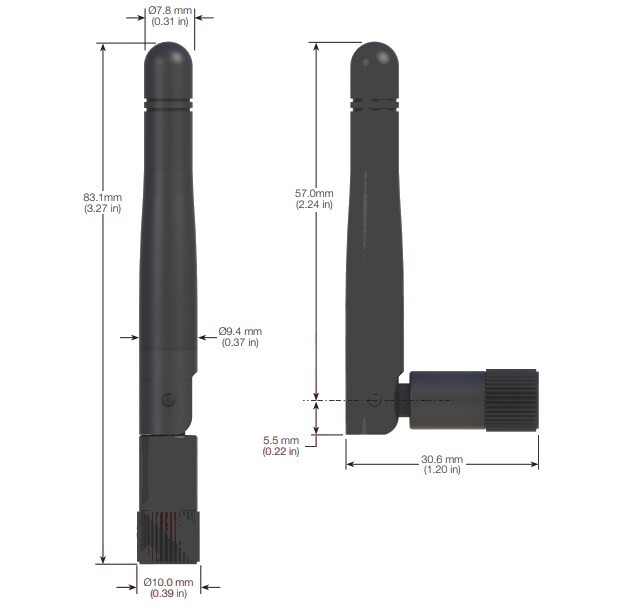 TE Connectivity / Linx Technologies LCD & LCW Half-Wave Dipole Antennas